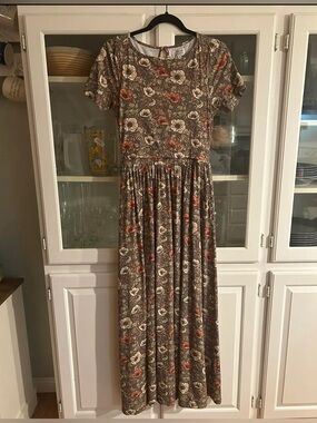 Blooms & Brambles Everyday Maxi Nursing Cotton/span Short-Sleeve Maxi Dress
